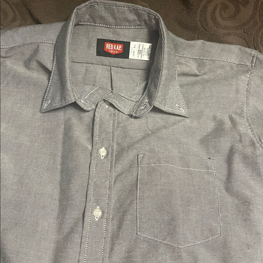Gray Red Kap SS Work Shirt - Picture 2 of 4